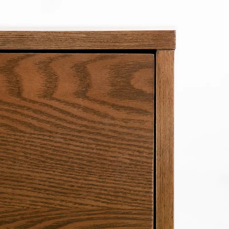 Set comò e specchio due pezzi Furniture of America Beau Midcentury noce