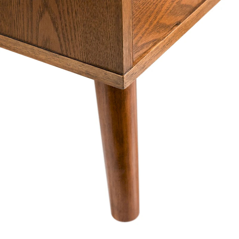 Set comò e specchio due pezzi Furniture of America Beau Midcentury noce