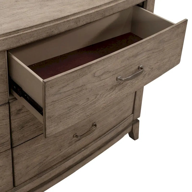 Avalon Burnished Beige Oak Bedroom Dresser