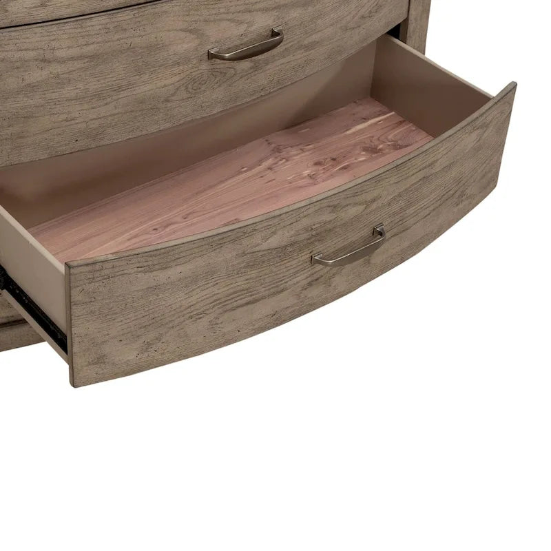 Avalon Burnished Beige Oak Bedroom Dresser