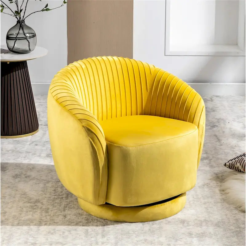 Poltroncina girevole Milvo Small in velluto