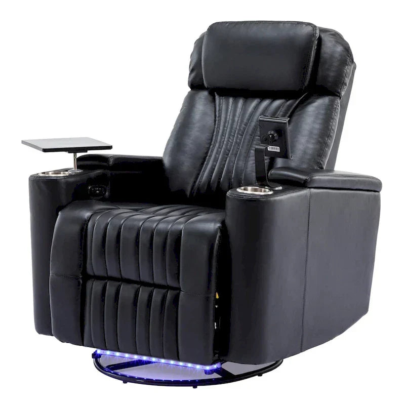 Poltrona reclinabile girevole a 270° multifunzione per home theater
