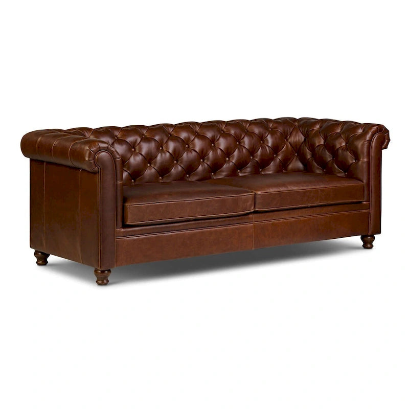 Poly & Bark Lyon 87 Sofa - Full Grain Genuine Italian Leather