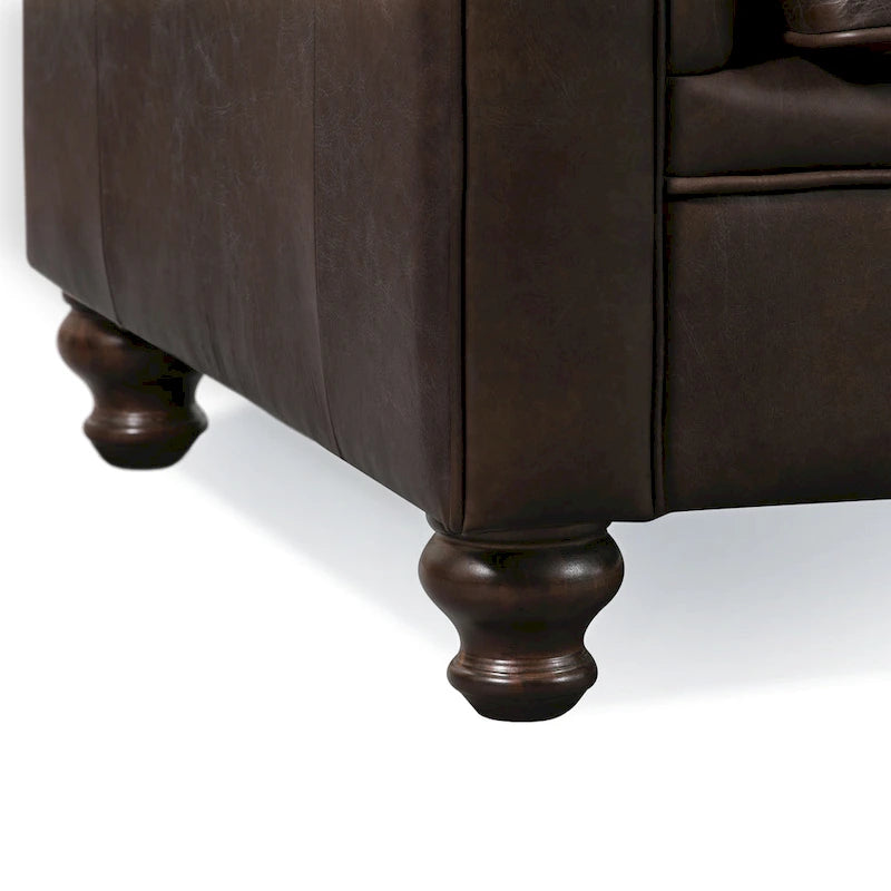 Poly & Bark Lyon 87 Sofa - Full Grain Genuine Italian Leather