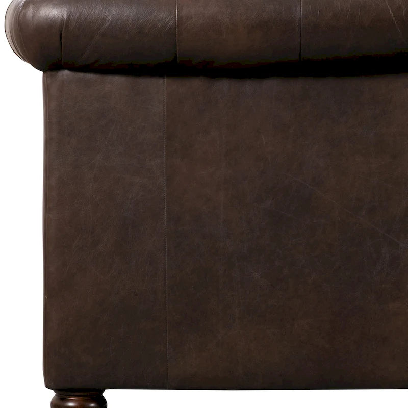 Poly & Bark Lyon 87 Sofa - Full Grain Genuine Italian Leather