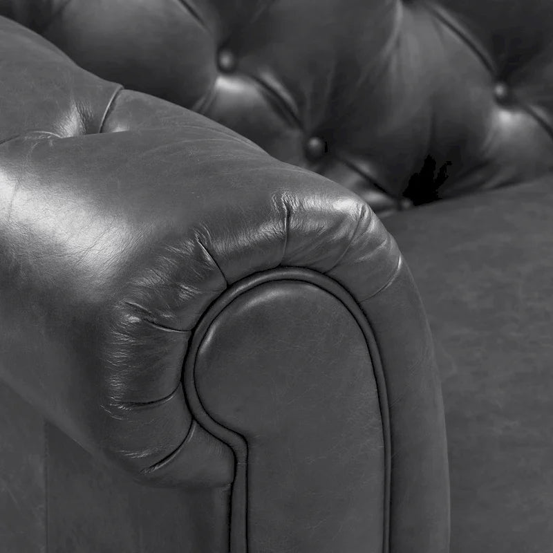 Poly & Bark Lyon 87 Sofa - Full Grain Genuine Italian Leather