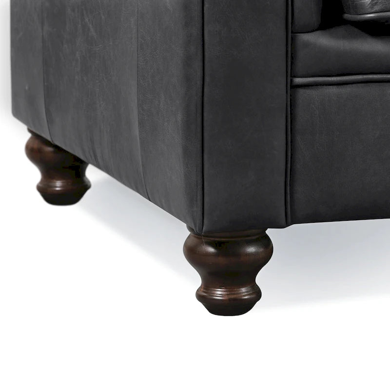 Poly & Bark Lyon 87 Sofa - Full Grain Genuine Italian Leather