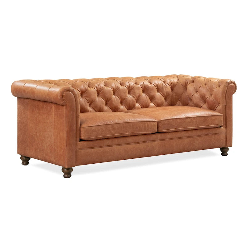 Poly & Bark Lyon 87 Sofa - Full Grain Genuine Italian Leather