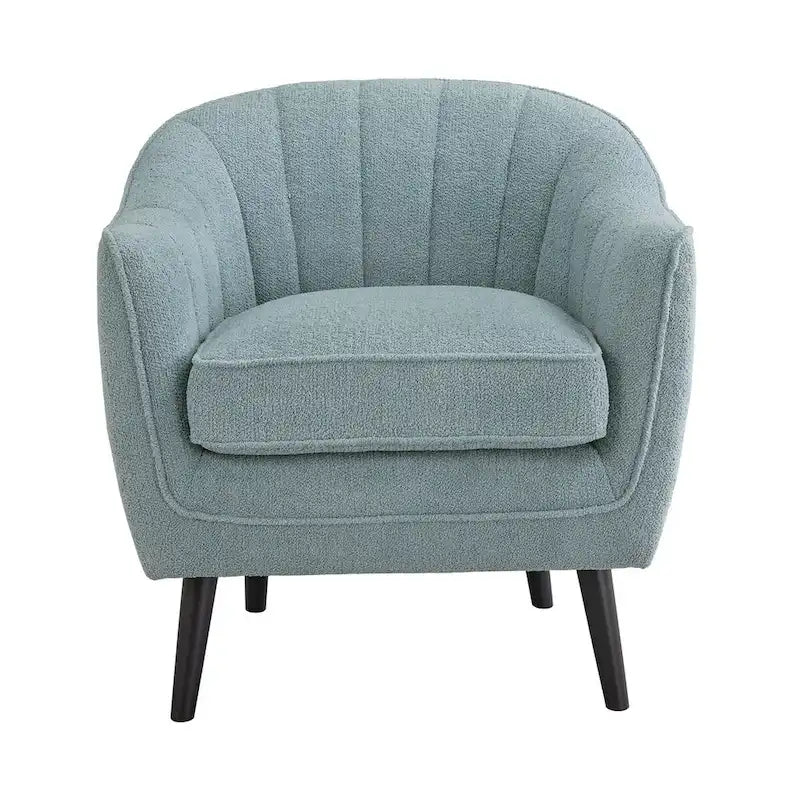 Poltrona Neath Mid-Century trapuntata a canali con rivestimento del cuscino rimovibile di iNSPIRE Q Classic