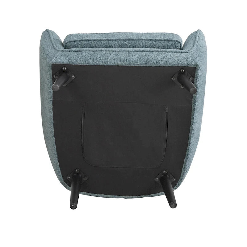 Poltrona Neath Mid-Century trapuntata a canali con rivestimento del cuscino rimovibile di iNSPIRE Q Classic