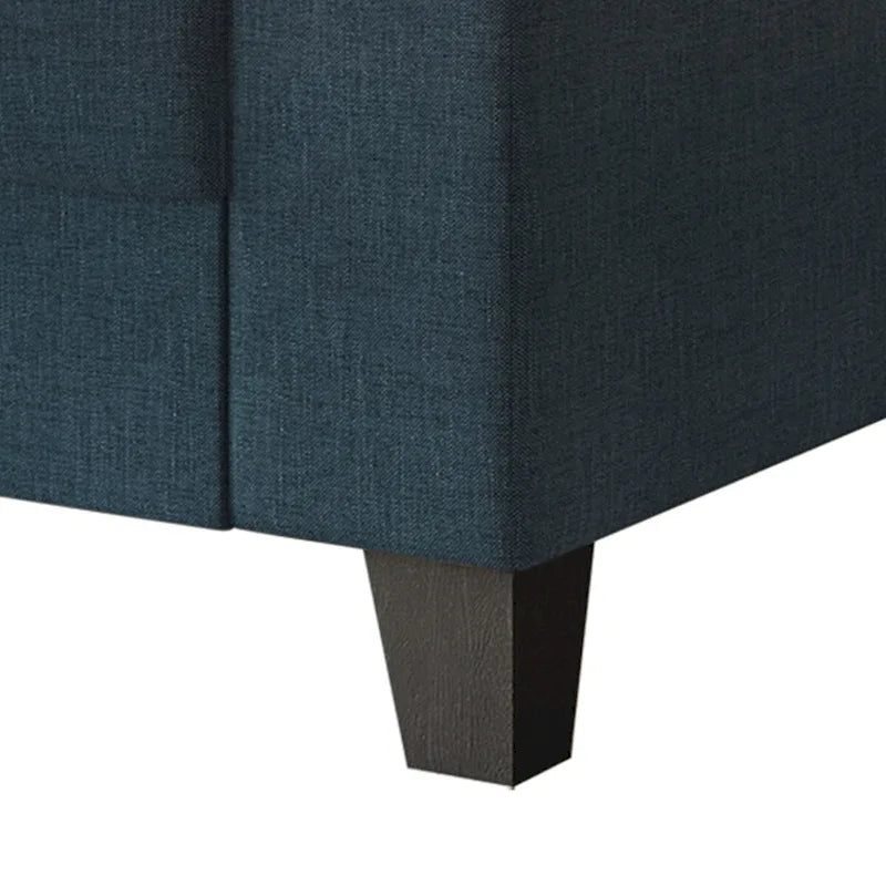 Divanetto imbottito in lino in stile semplice CraftPorch