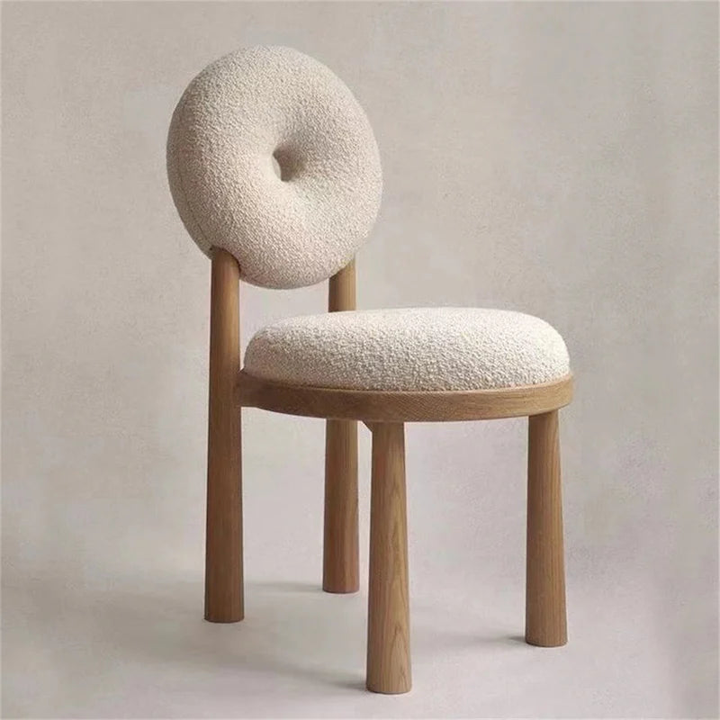 Sedia Vanity con Schienale Curvo