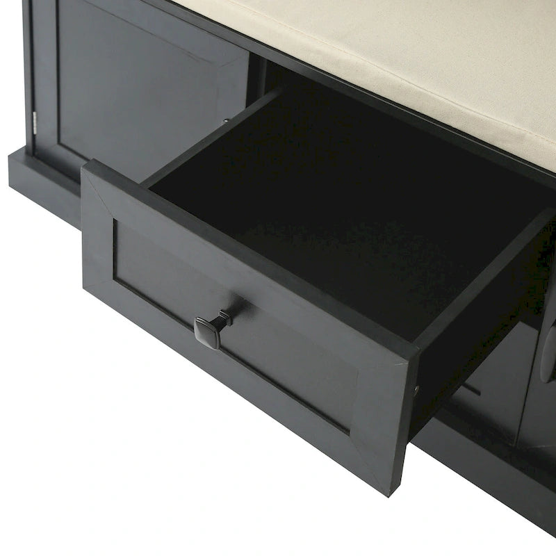 Appendiabiti da ingresso 3-in-1 con 3 ganci e panca portaoggetti - 47.24L x 70.9A x 15.74P