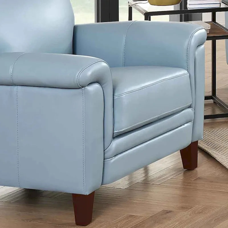 Set divano, divanetto e poltrona in pelle pieno fiore con memory foam e molle Hydeline Westcott