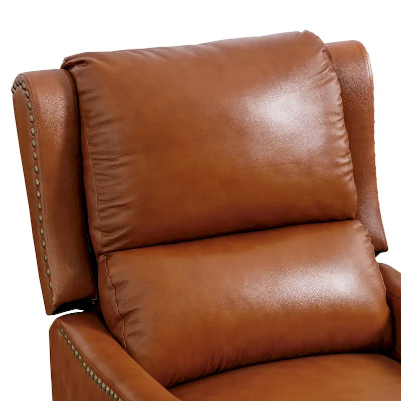 COZYMAN Poltrona Reclinabile in Vera Pelle Poltrone Comode per Soggiorno