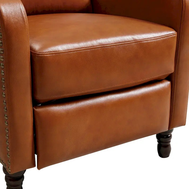COZYMAN Poltrona Reclinabile in Vera Pelle Poltrone Comode per Soggiorno