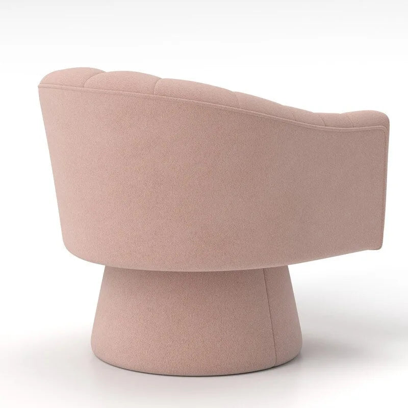 SEYNAR Sedia a botte girevole rotonda imbottita in velluto moderno Glam per soggiorno, set da 2