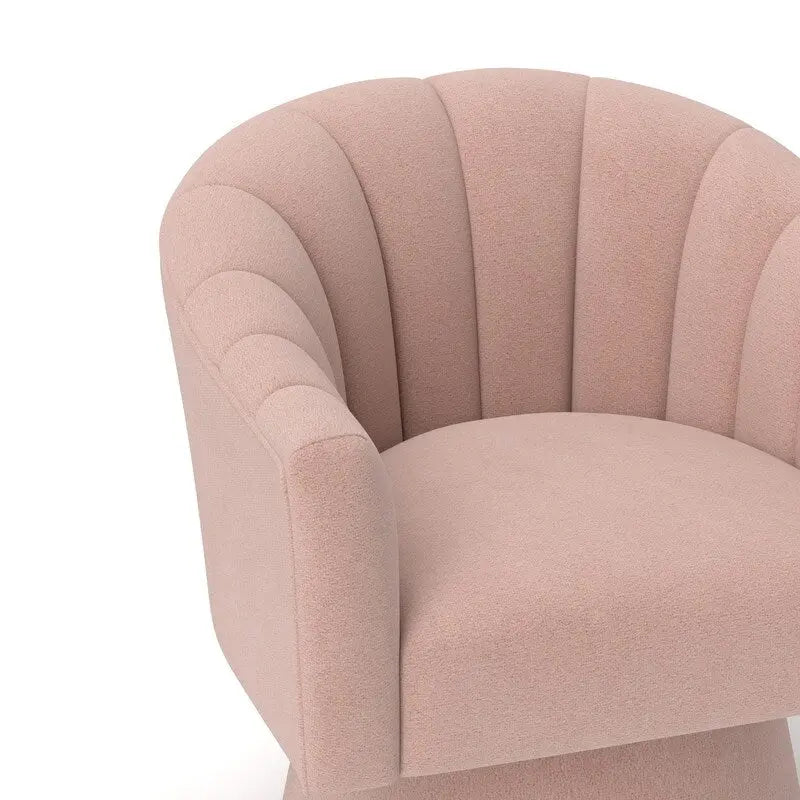 SEYNAR Sedia a botte girevole rotonda imbottita in velluto moderno Glam per soggiorno, set da 2
