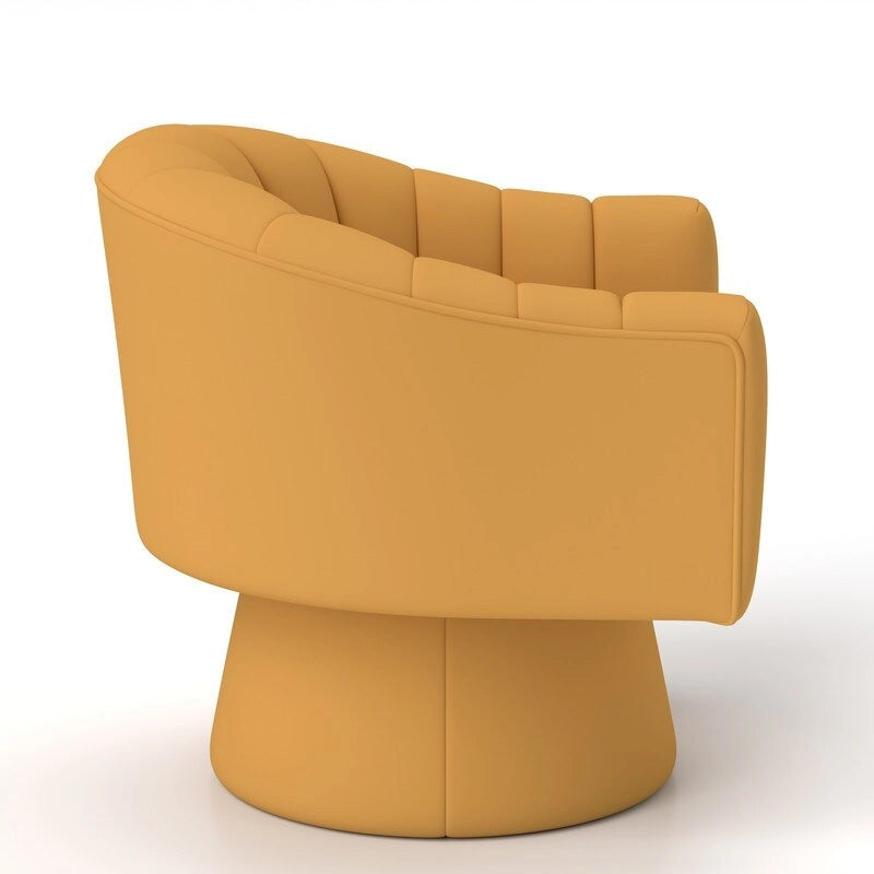 SEYNAR Sedia a botte girevole rotonda imbottita in velluto moderno Glam per soggiorno, set da 2