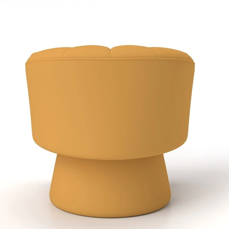 SEYNAR Sedia a botte girevole rotonda imbottita in velluto moderno Glam per soggiorno, set da 2