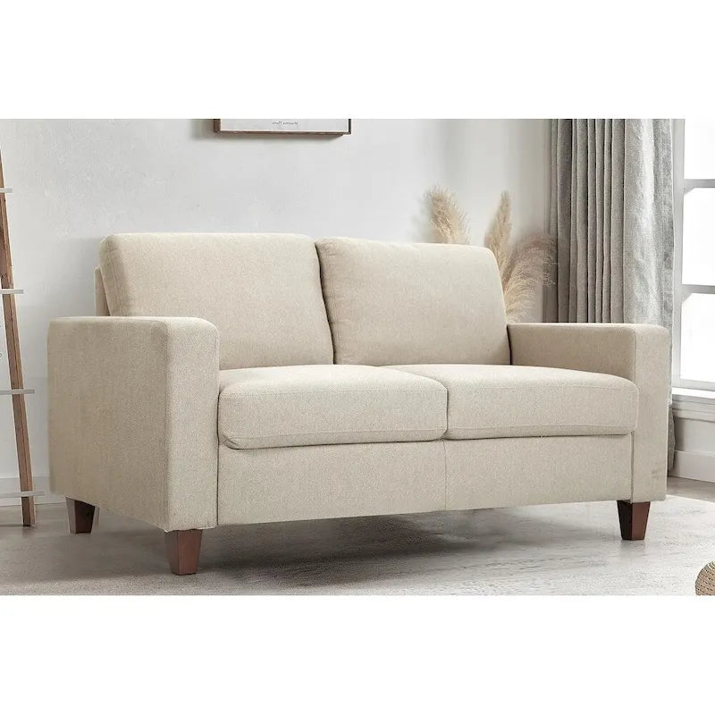 US Pride Furniture Miles Divanetto Moderno di Metà Secolo con 2 Posti a Sedere e Cuscini Posteriori Reversibili Grandi