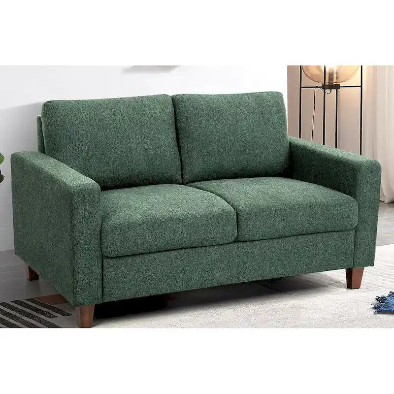 US Pride Furniture Miles Divanetto Moderno di Metà Secolo con 2 Posti a Sedere e Cuscini Posteriori Reversibili Grandi
