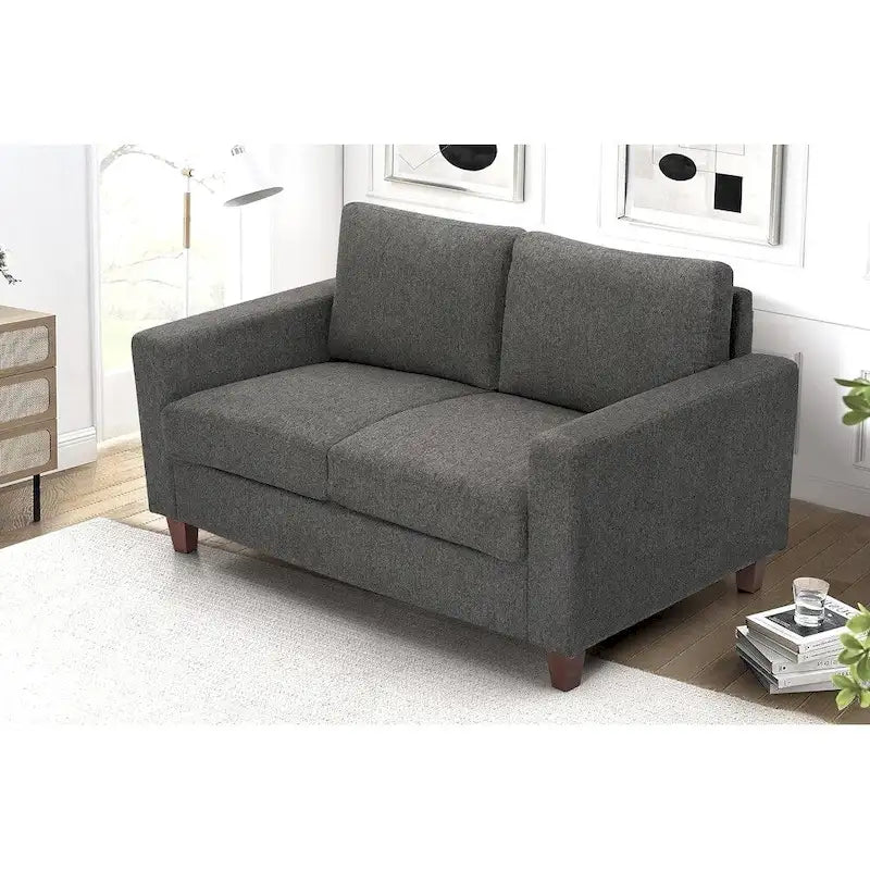 US Pride Furniture Miles Divanetto Moderno di Metà Secolo con 2 Posti a Sedere e Cuscini Posteriori Reversibili Grandi