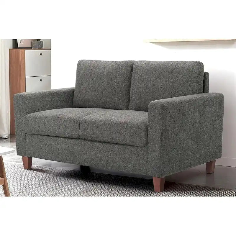 US Pride Furniture Miles Divanetto Moderno di Metà Secolo con 2 Posti a Sedere e Cuscini Posteriori Reversibili Grandi