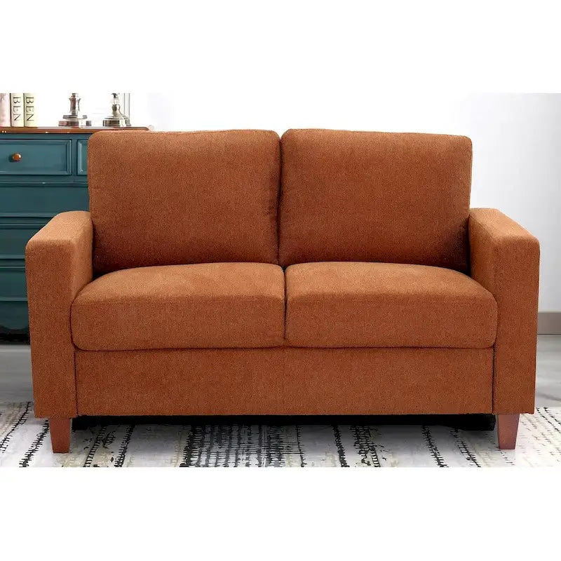 US Pride Furniture Miles Divanetto Moderno di Metà Secolo con 2 Posti a Sedere e Cuscini Posteriori Reversibili Grandi