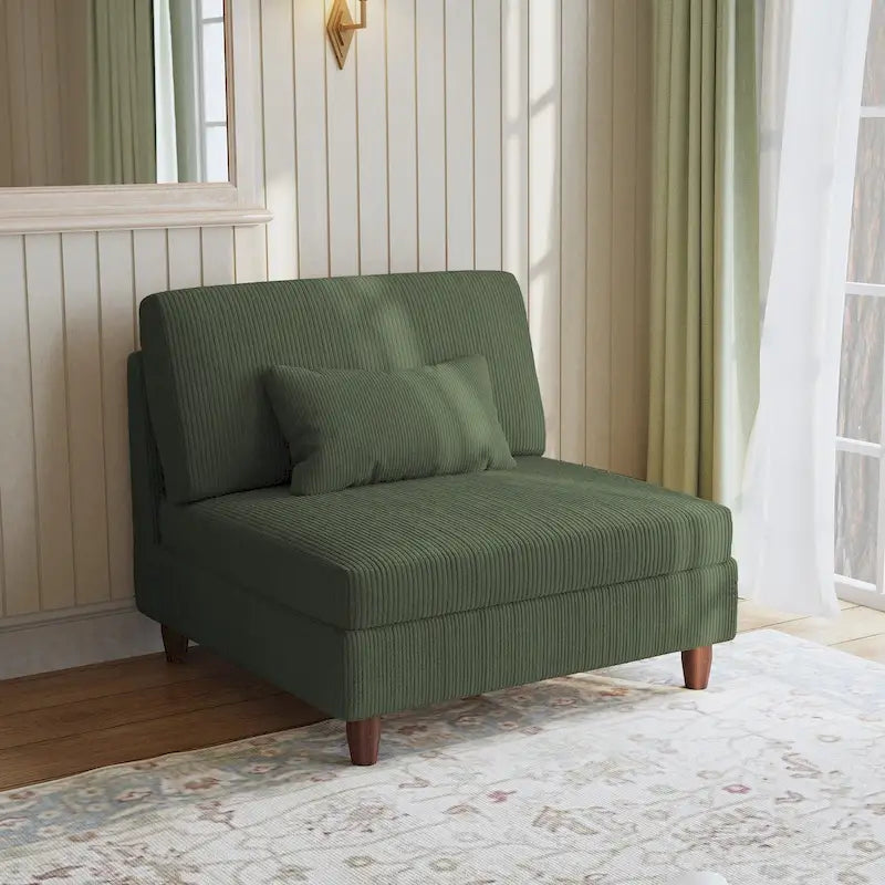 Divano sezionale modulare con contenitore oversize