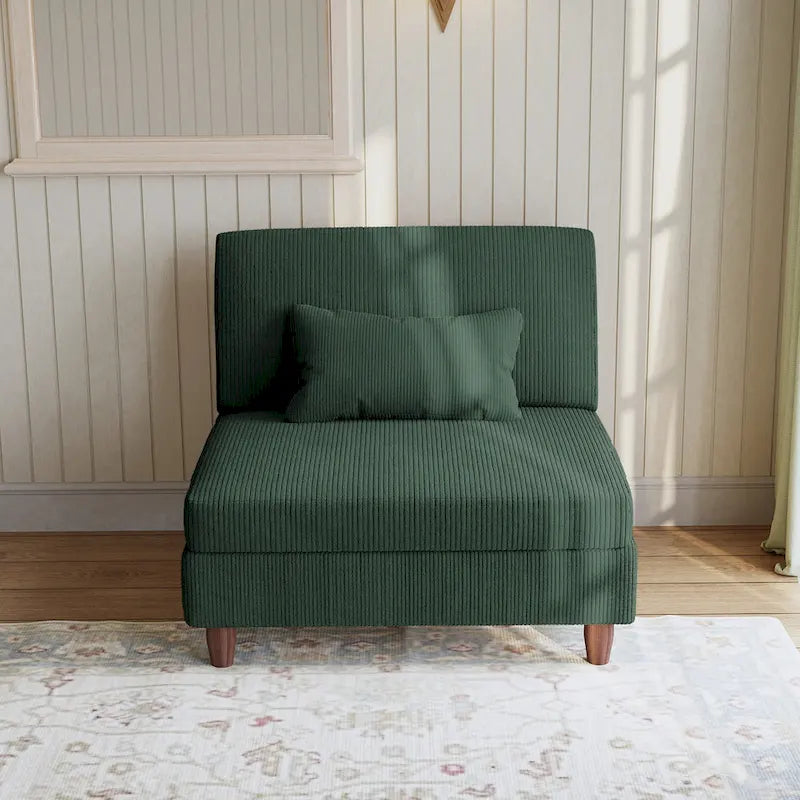 Divano sezionale modulare con contenitore oversize