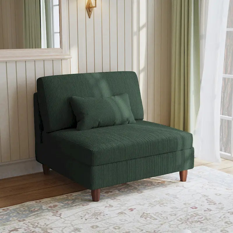 Divano sezionale modulare con contenitore oversize