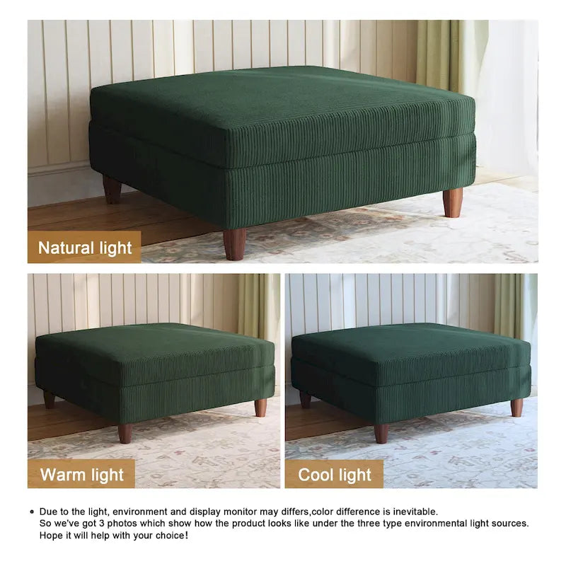 Divano sezionale modulare con contenitore oversize