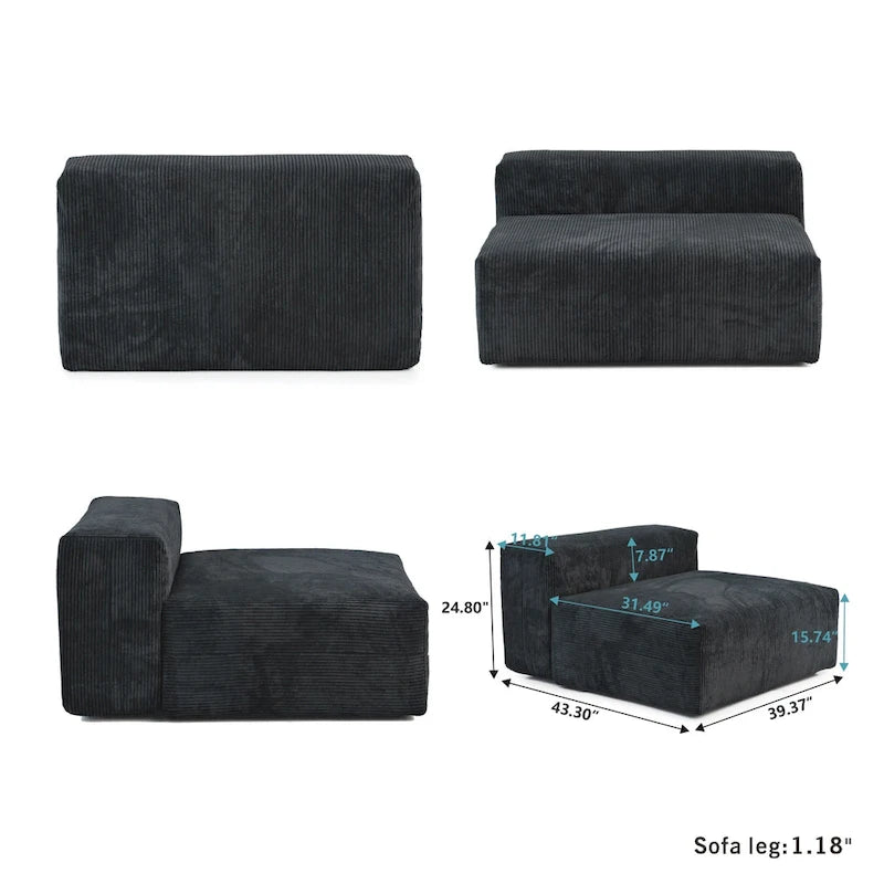 Set di mobili da salotto moderno 3 pezzi