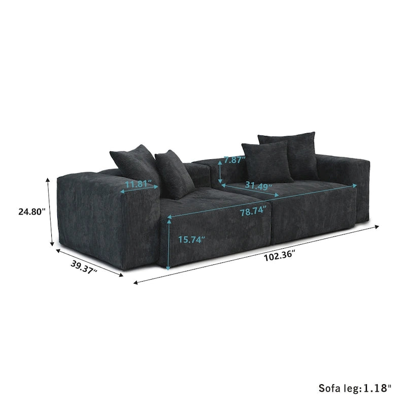 Set di mobili da salotto moderno 3 pezzi