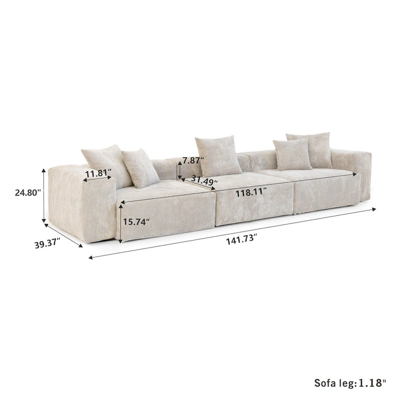 Set di mobili da salotto moderno 3 pezzi