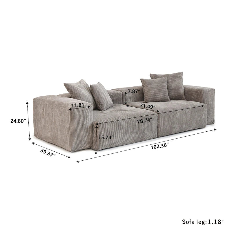 Set di mobili da salotto moderno 3 pezzi
