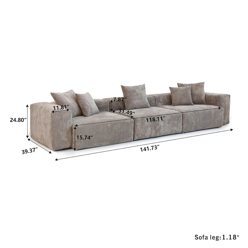 Set di mobili da salotto moderno 3 pezzi