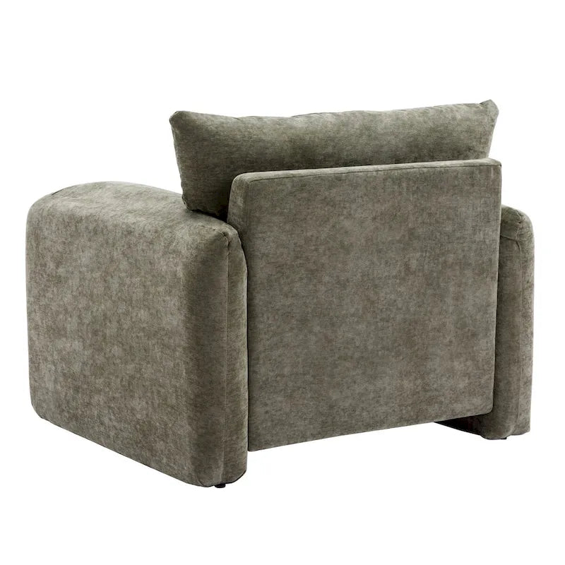 Chenille Oversized Armchair Accent Chair Single Sofa