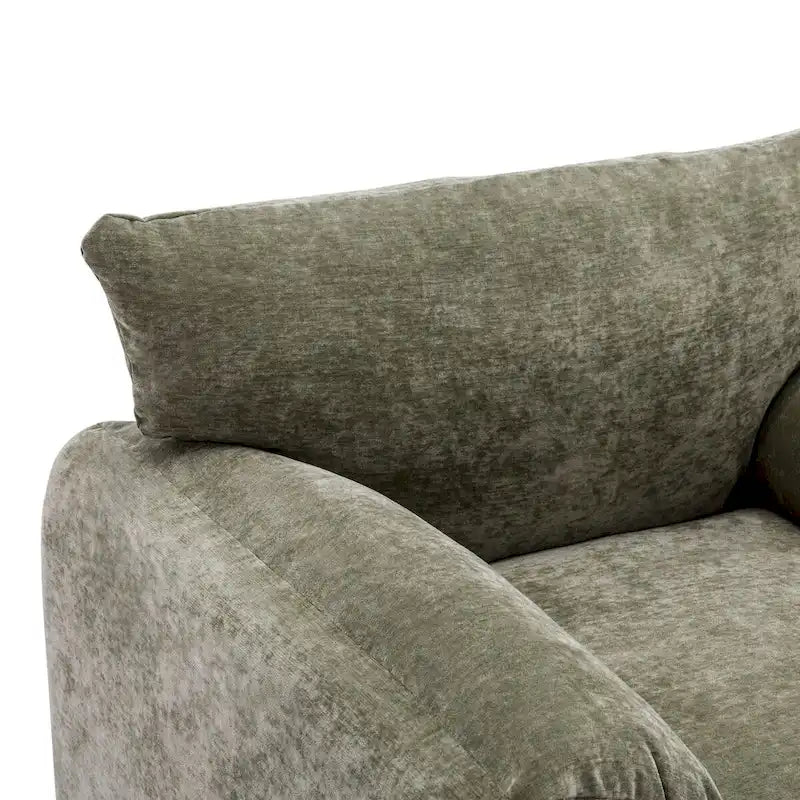 Chenille Oversized Armchair Accent Chair Single Sofa