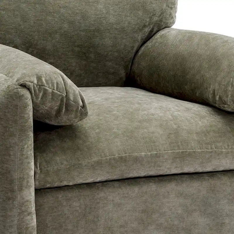 Chenille Oversized Armchair Accent Chair Single Sofa