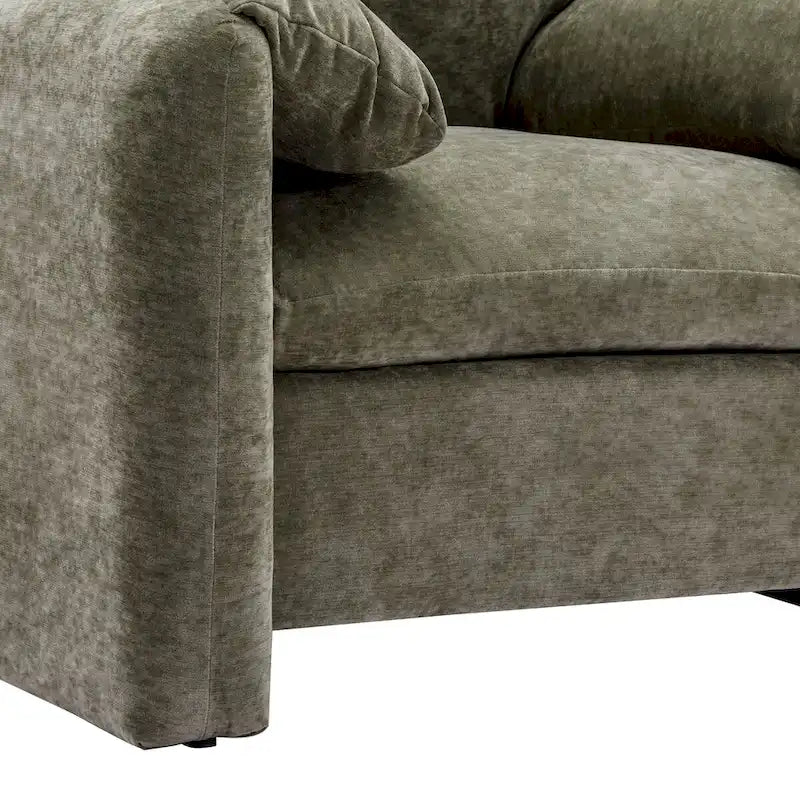 Chenille Oversized Armchair Accent Chair Single Sofa