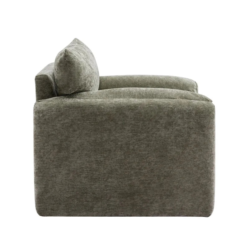 Chenille Oversized Armchair Accent Chair Single Sofa