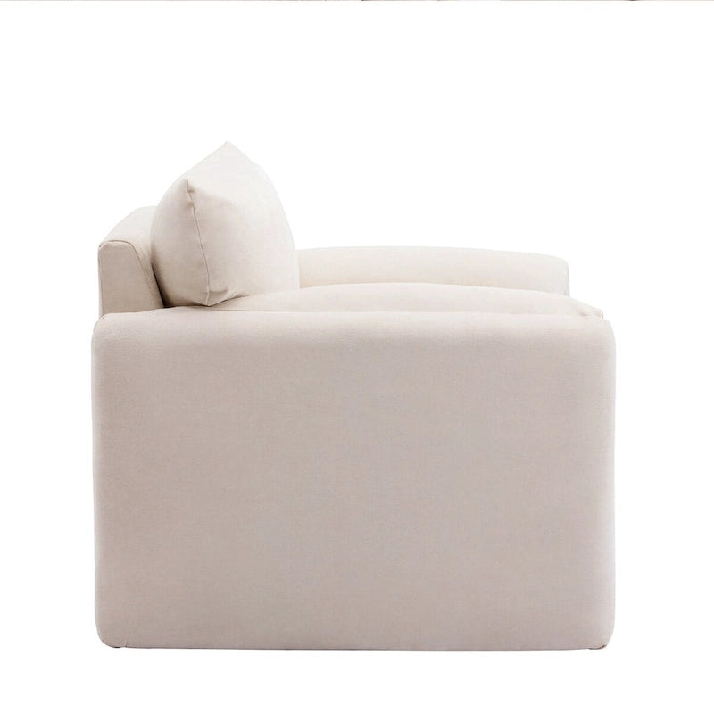 Chenille Oversized Armchair Accent Chair Single Sofa