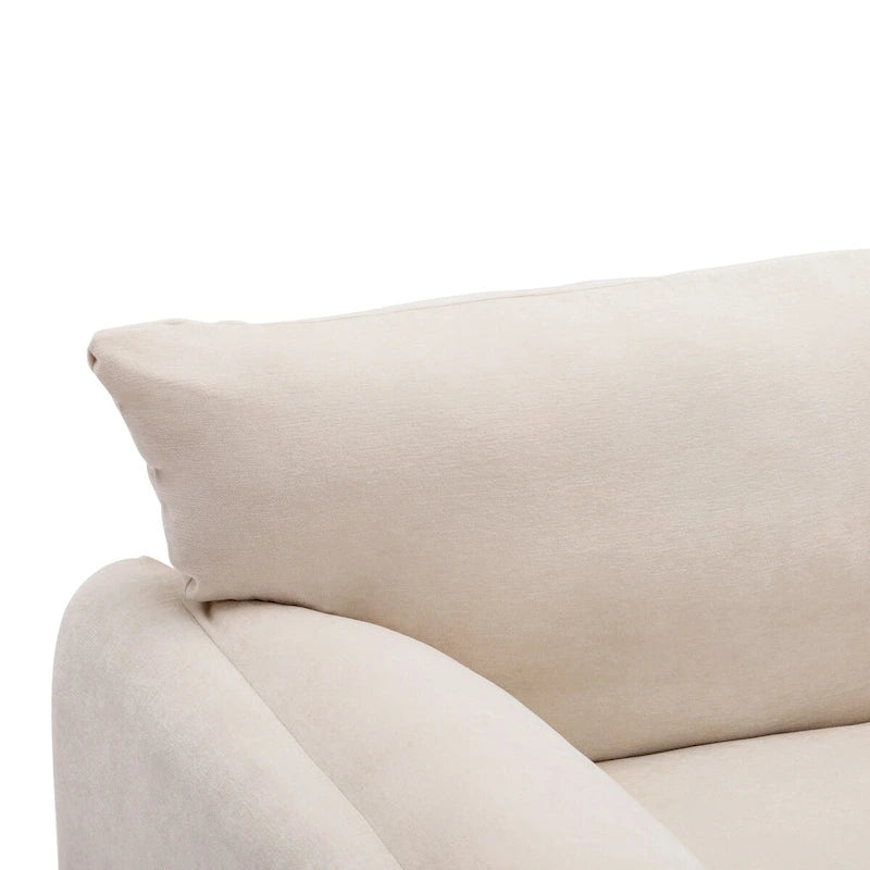 Chenille Oversized Armchair Accent Chair Single Sofa