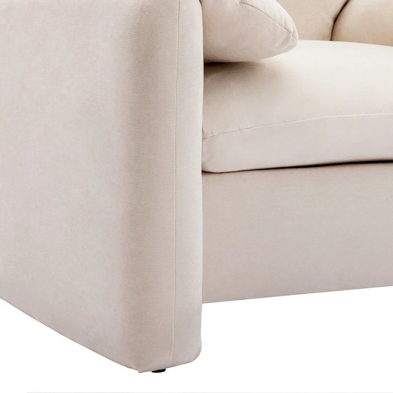 Chenille Oversized Armchair Accent Chair Single Sofa