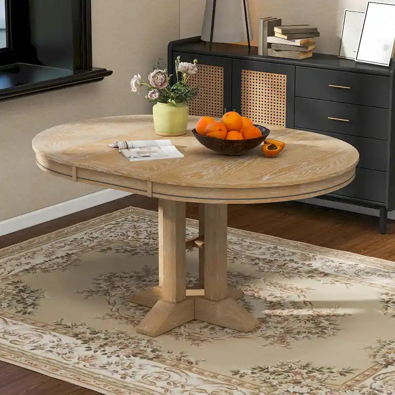 Dining Table Extendable Round Table