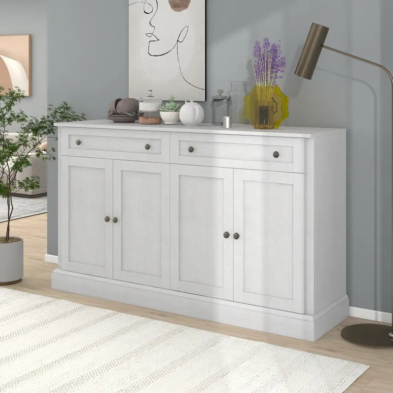 Credenza da Cucina con 2 Cassetti e 4 Ante