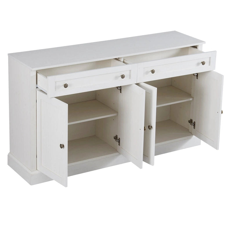 Credenza da Cucina con 2 Cassetti e 4 Ante