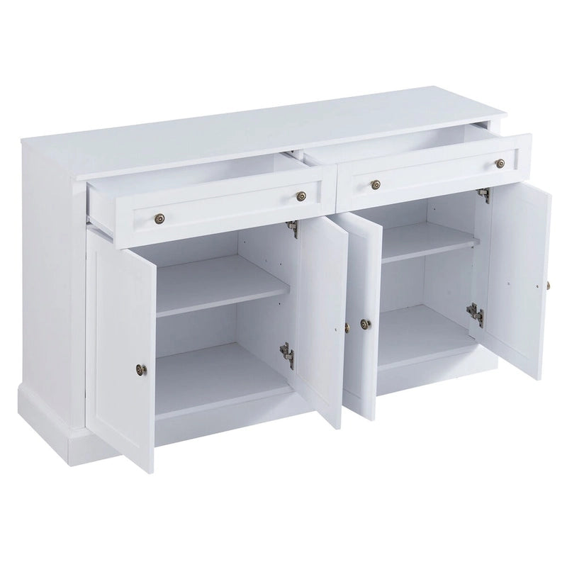 Credenza da Cucina con 2 Cassetti e 4 Ante